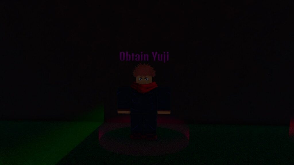 Feature image for our Ijul Piece 2 codes guide. It shows an NPC in-game resembling Yuji Itadori.