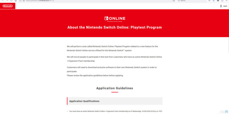 Nintendo Opening Programs For Transfer On-line Playtesting To Enlargement Pack Subscribers – Information