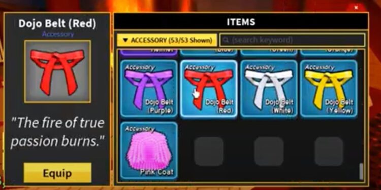 Blox End result Pink Belt Information