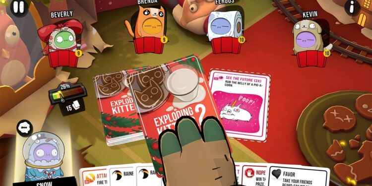Exploding Kittens 2 Drops a Santa Claws Pack to Rejoice the Vacations!