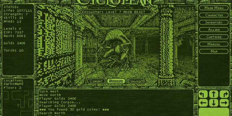 New RPG Cyclopean: The Nice Abyss is a Lovecraftian Ultima homage, and I will be able to’t get torches to paintings
