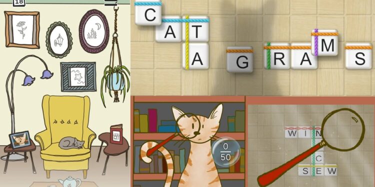 Catagrams Is a Phrase Sport Stuffed with Lovable Cats, Now Out on Android
