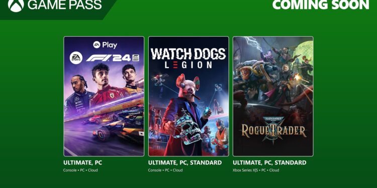 Coming Quickly to Recreation Go: Watch Canine: Legion, EA Sports activities F1 24, and Warhammer 40,000: Rogue Dealer
