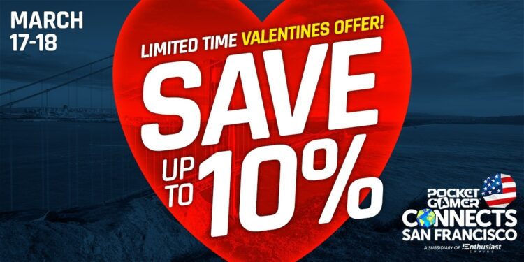 Double the affection, double the bargain: unique Valentines Day be offering at Pocket Gamer Connects San Francisco 2025