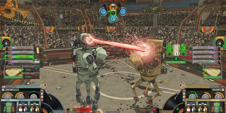 Electro Bop Boxing League is a swanky atompunk autobattler with a ravishing sense of amusing