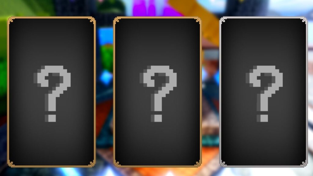 Feature image for our Subterra codes guide. It shows the Subterra ability cards, marked with question marks.