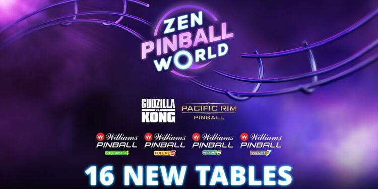 Zen Pinball Global Provides 16 New Tables Unfold Throughout 3 Packs