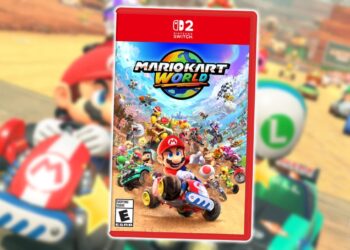 This is A Glance At The Again Of Mario Kart Global’s Transfer 2 Field Artwork