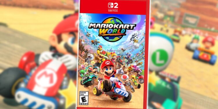 This is A Glance At The Again Of Mario Kart Global’s Transfer 2 Field Artwork