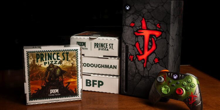 A Particular Supply from Hell: Xbox and DOOM Crew Up with Prince St. Pizza