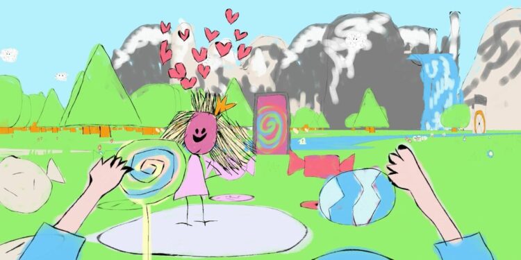 Ordinary Dorable is a unusual puzzle sport the place all the artwork was once made by way of the dev’s four-year-old child