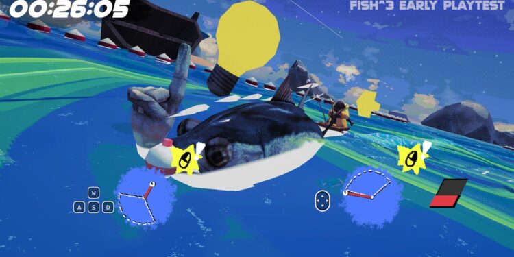 FISH³ is a surreal arcade fishing racer the place you need to fish when you pressure a fish-powered boat