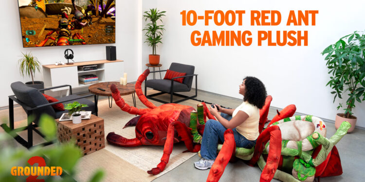 Grounded 2: Celebrating Recreation Preview Release with a Wild 10-foot Pink Ant Plush