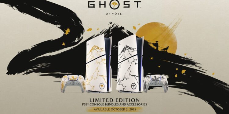 PS5 Ghost of Yōtei Restricted Version console designs   – PlayStation.Weblog