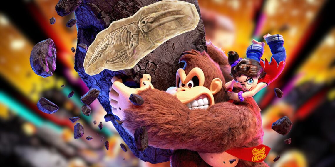 Donkey Kong Bananza fossils information