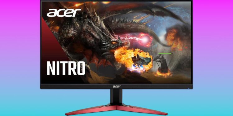 This Acer Nitro gaming observe remains to be simply over $100 at Amazon and we ponder whether they have forgotten to replace it