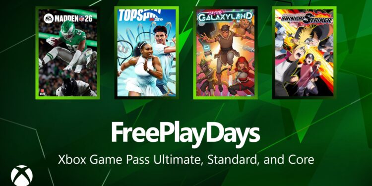 Unfastened Play Days – Madden 26, TopSpin 2K25, Past Galaxyland and Naruto to Boruto: Shinobi Striker