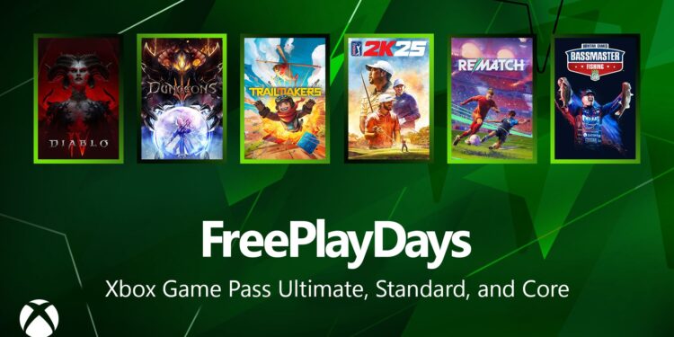 Unfastened Play Days – Diablo IV, PGA Excursion 2K25, Rematch, Dungeons 3, Bassmaster Fishing and Trailmakers