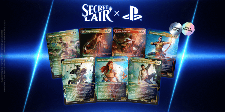 The Amassing Secret Lair x PlayStation collaboration, launching this October – PlayStation.Weblog