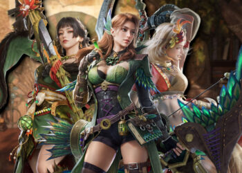 All showed Monster Hunter Outlanders characters and friends