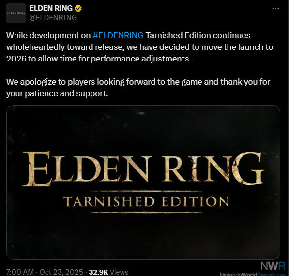 Elden Ring: Tarnished Version Not on time To 2026 – Information