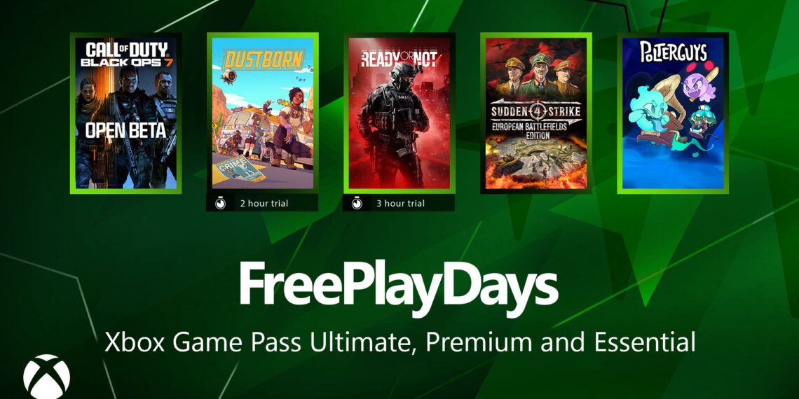 Unfastened Play Days – Name of Responsibility: Black Ops 7 Open Beta, Polterguys: Ownership Birthday celebration, Unexpected Strike 4, and Dustborn