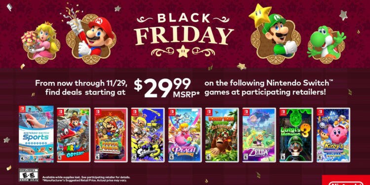 Nintendo Of The us Broadcasts Black Friday Offers Together with Dates For Virtual Sale – Information