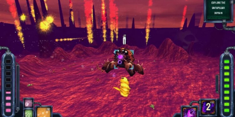 Pilot a shrimp and do combat with massive, eldritch sea monsters within the Armored Core adjoining Shrimp Sport