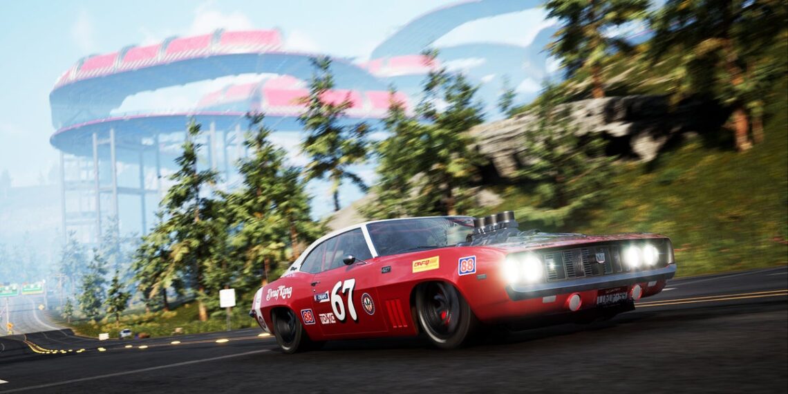 Wreckreation melds Burnout’s anarchy with GTA On-line’s airborne marble runs, however it wishes much more polish