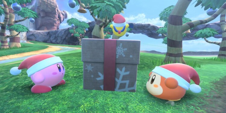 Kirby Air Riders New Match Begins This Week, Comprises Kirby Santa Hat Praise
