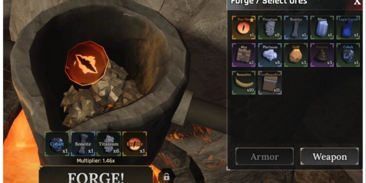 Perfect Multiplier Ores in The Forge