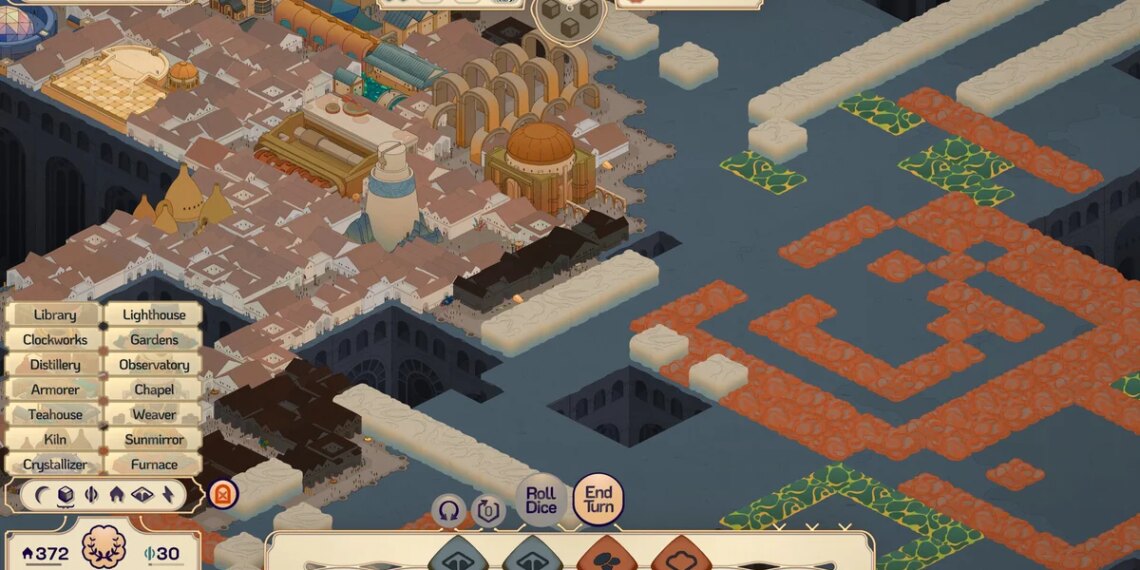 Coexist with a capricious, rusty moon in Amberspire, the brand new isometric city-builder from the author of The Banished Vault
