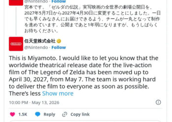 Legend of Zelda Film Unlock Date Introduced Ahead One Week, Now Premieres April 30 2027 – Information