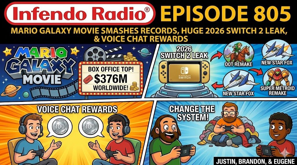 Mario Galaxy Film Field Administrative center, Transfer 2 Leaks 2026, Nintendo Voice Chat Issues – Infendo Radio 805