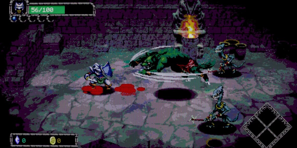 Dungeon Lurker’s crunchy, grimey pixel artwork hides a metatextual secret underneath its roguelike, dungeon crawling veneers